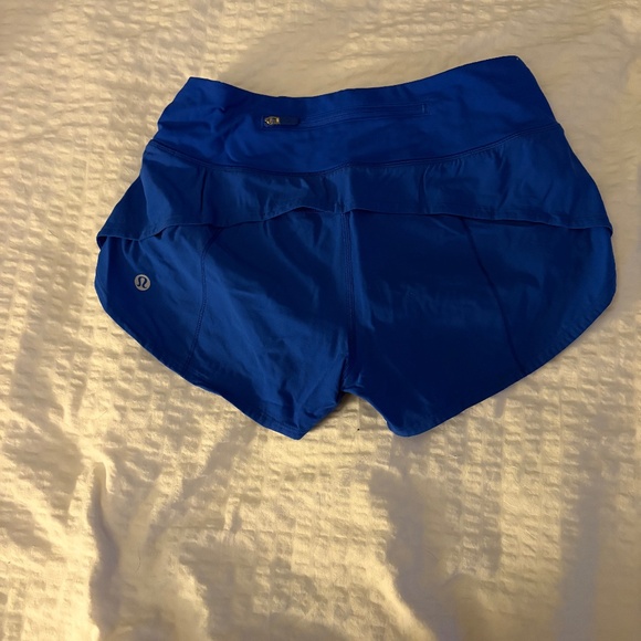 RARE Lululemon Speed Up Shorts BLAZER BLUE COLOR - Picture 2 of 4